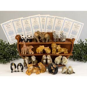 Hamilton Collection Noah’s Endearing Mates Animal Figurine Lot COAs
